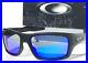NEW-Oakley-TURBINE-Matte-Black-POLARIZED-Galaxy-Blue-Iridium-Lens-Sunglass-9263-01-kc