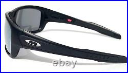 NEW Oakley TURBINE Matte Black POLARIZED Galaxy Chrome Iridium Sunglass 9263