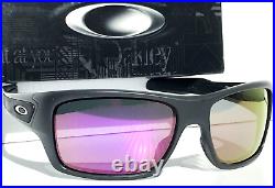 NEW Oakley TURBINE Matte Carbon Grey POLARIZED Galaxy Purple Lens Sunglass 9263