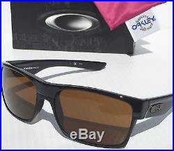 NEW Oakley TWO FACE Black MATTE Brushed w BRONZE Lens Sunglass Golf 9189-03