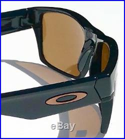 NEW Oakley TWO FACE Black on Black w Dark Bronze Golf Sunglass 9189-03