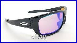 NEW Oakley Turbine sunglasses Polished Black Prizm Golf 9263-30 AUTHENTIC 9263