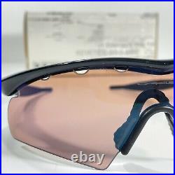 NOS Vintage Oakley M Frame Golf Sunglasses Jet Black Vented Hybrid G30 Lens