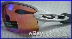 New OAKLEY FLAK 2.0 Polished White with Prizm GOLF Lenses 9295-06 Sport Sunglasses