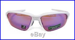 New OAKLEY Flak Draft Asia Fit Polished Wht / Prizm Golf Sunglasses OO9373-0670