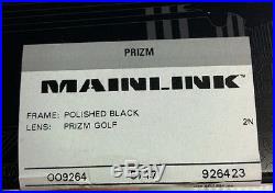 New OAKLEY MAINLINK Sunglasses 9264-23 Polished Black with Prizm Golf / Lifestyle