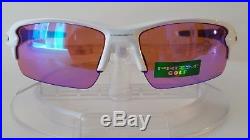 New OAKLEY Men's FLAK 2.0 PRIZM GOLF Sunglasses Polished White OO9295-06