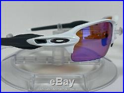 New OAKLEY Unisex FLAK 2.0 PRIZM GOLF Sunglasses Polished White OO9295-06