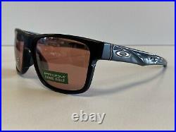 New! Oakley Crossrange Sunglasses Black Grey Prizm Dark Golf OO9361-1757