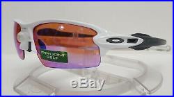 New Oakley FLAK 2.0 Prizm Golf Lens Sunglasses, Polished White 009295-06
