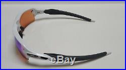 New Oakley FLAK 2.0 Prizm Golf Lens Sunglasses, Polished White 009295-06