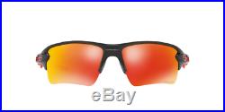 New Oakley FLAK 2.0 XL Golf Sunglasses Polished Black Frame/Ruby Iridium Lens