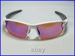 New Oakley Flak 2.0 Sunglasses Polished White PRIZM Golf Lens OO9295-06 59-12