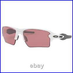 New Oakley Flak 2.0 XL Sunglasses Polished White Prizm Dark Golf