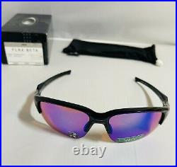 New Oakley Flak Beta Sunglasses Polished Black Frame With Prizm Golf Lenses
