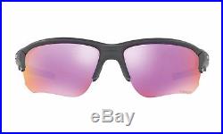 New Oakley Flak Draft Prizm Golf Sunglasses Black Steel Frame Free Shipping