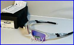 New Oakley Mens Half Jacket 2.0 XL Silver Frame Sunglasses Prizm Golf Lens