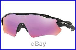 New Oakley Oo9208-44 Radar Ev Path Prizm Golf Polished Black Sunglasses Authenti