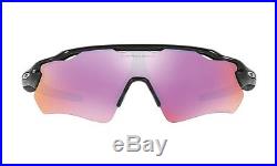 New Oakley Oo9208-44 Radar Ev Path Prizm Golf Polished Black Sunglasses Authenti
