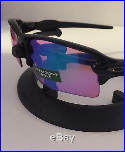 New! Oakley Polished Black Flak 2.0 XL PRIZM GOLF Sunglasses OO9188-05 NIB