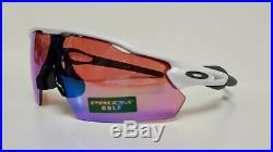New Oakley RADAR EV PITCH Prizm Golf Sunglasses, Polished White 009211-05