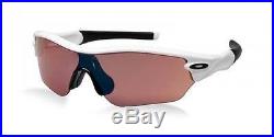 New Oakley Radar Edge Sunglasses White/G30 Women's Sport/Golf $220 Shield