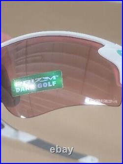 New Oakley Radarlock Matte White Camo With Prizm Dark Golf Lens