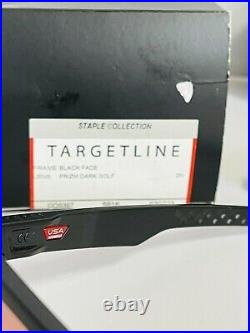 New Oakley Staple Collection Targetline Sunglasses Prizm Dark Golf Lens Black