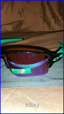New Oakley Sunglasses Flak 2.0 XL Plsh Black withPrizm Golf #9188-7059 New In Box