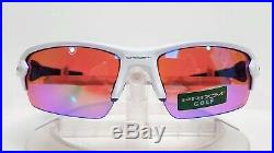 New Oakley Unisex FLAK 2.0 PRIZM GOLF Sunglasses Polished White 009295-06