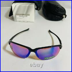 New Oakley Womens Unstoppable Sunglasses Polished Black Frame With Prizm Golf Lens