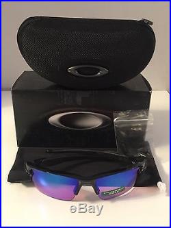 New in Box Oakley Flak 2.0 XL PRIZM Golf Polished Black Sunglasses OO9188-05 NIB