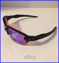 New in Box Oakley Flak 2.0 XL PRIZM Golf Polished Black Sunglasses OO9188-05 NIB