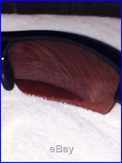 New mens Oakley sunglasses FLAK JACKET polished black withvr28 black irid 009112