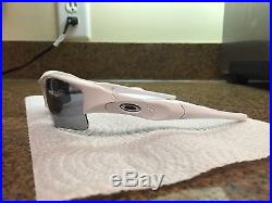 OAKLEY FLAK JACKET XLJ Sunglasses 03-917 Polished White with Black And Red Lenses