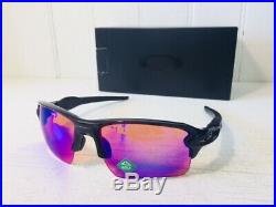 OAKLEY OO9188-05 FLAK 2.0 XL Polished Black w Prism Golf Lenses Sport Suns $176