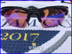 OAKLEY Sunglasses FLAK Jacket XLJ Black w Golf Lenses and Hard Vault Case