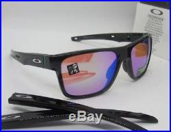 OAKLEY polished black PRIZM GOLF CROSSRANGE OO9361-0457 sunglasses