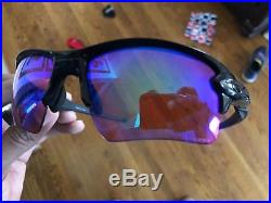 OAKLEY polished black PRIZM GOLF FLAK 2.0 XL Sunglasses