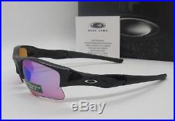 OAKLEY polished black PRIZM GOLF FLAK JACKET XLJ 24-428 sunglasses NEW IN BOX