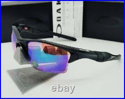 OAKLEY polished black PRIZM GOLF HALF JACKET 2.0 XL OO9154-49 sunglasses! NEW