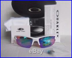 OAKLEY polished white PRIZM GOLF FLAK 2.0 OO9295-06 sunglasses NEW IN BOX