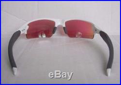 OAKLEY polished white PRIZM GOLF FLAK 2.0 OO9295-06 sunglasses NEW IN BOX