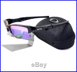 Oakley 24-428 FLAK JACKET XLJ Polished Black Prizm Golf Mens Sports Sunglasses