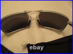 Oakley Badman X Metal Sunglasses X Ti Asian Oo6035-03 Chrome Iridium Polarized