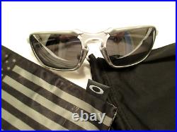 Oakley Badman X Metal Sunglasses X Ti Asian Oo6035-03 Chrome Iridium Polarized