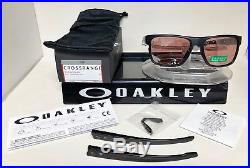Oakley CROSSRANGE SUNGLASSES MATTE BLACK/PRIZM DARK GOLF OO9361-1757