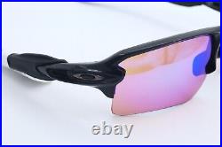 Oakley FLAK 2.0 XL OO9188-05 Polished Black Sunglasses Prizm Golf Lenses 59mm