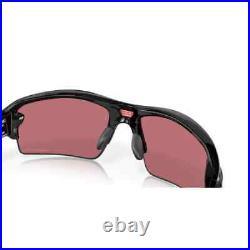 Oakley FLAK OO 9271-37 Polished Black / Prizm Dark Golf Men Sunglasses 61mm