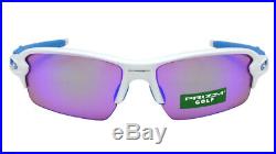 Oakley Flak 2.0 (A) OO9271-17 Polished White Matte Blue / Prizm Golf Sunglasses